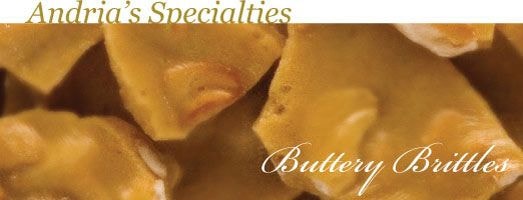 Andria's Specialties Buttery Brittles — golden caramelized brittle candy